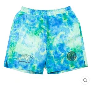 Rokit Central Tie Dye Casual Lined Shorts/ Swim Trunks